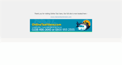 Desktop Screenshot of onlinetaxivans.com